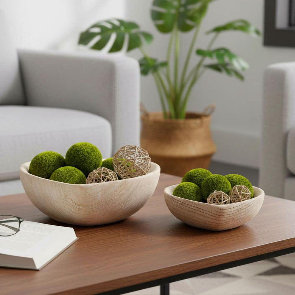 Black Wood Heart Decorative Bowl (Set of 2) price history on PriceWatchPro