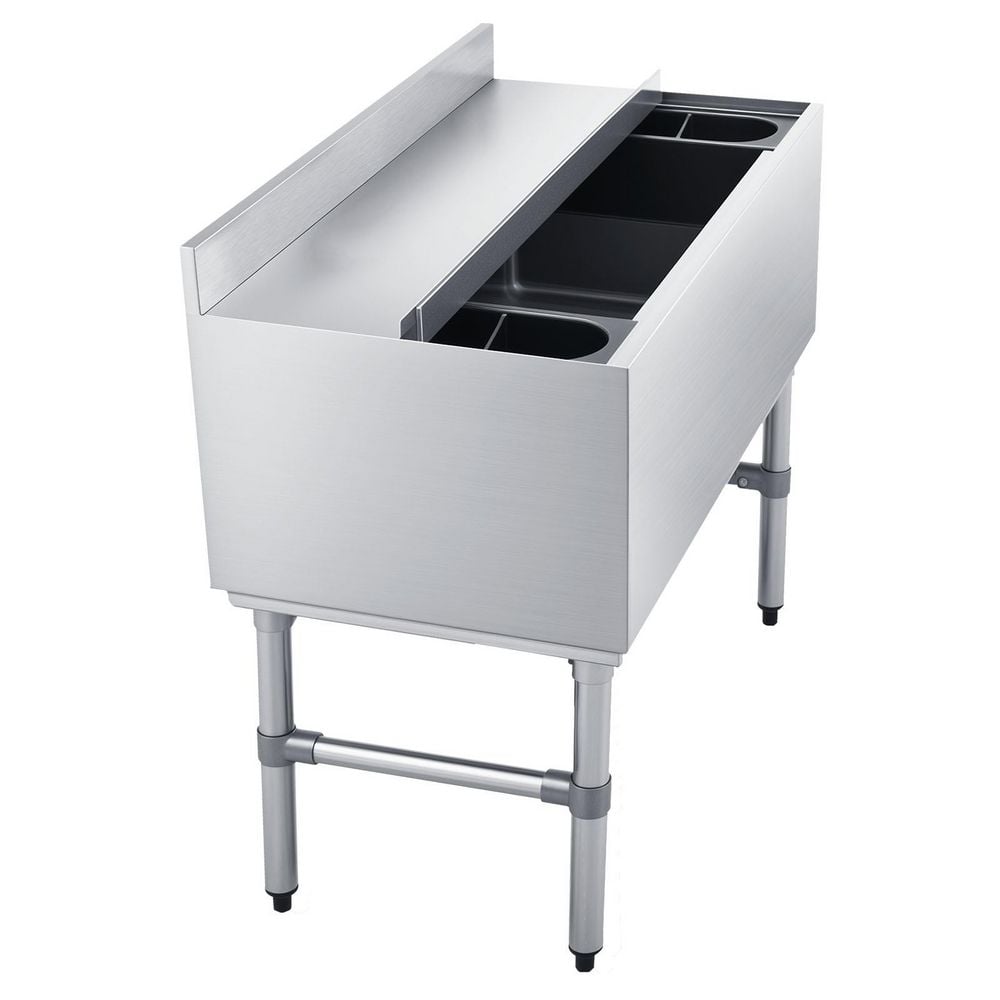 Ice Bin Module SKYSHALO Commercial Ice Bin 100.7 qt. Capacity 36x19x33in. Stainless ...