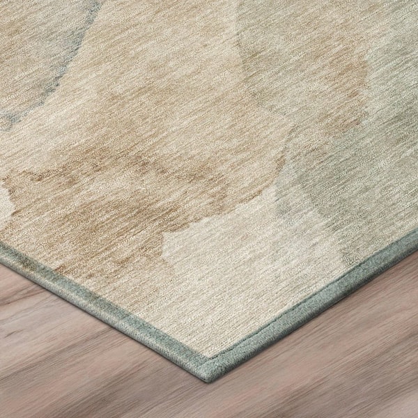 Chantille Machine Washable Indoor/Outdoor Abstract ACN2949 Silver 2 ft. x 7 ft. Runner Rug
