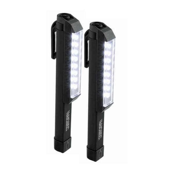 iProtec 100-Lumen Larry Pocket WorkBrite LED Flashlight in Black (2-Pack)