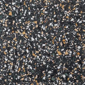 Terra Italia Cava Notte 23.62 in. x 23.62 in. Honed Marble Floor and Wall Tile (3.87 sq. ft./Each)