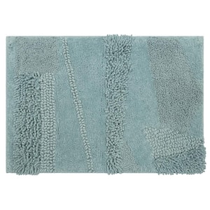 Composition Glacier 17 in. x 24 in. Cotton Bath Mat