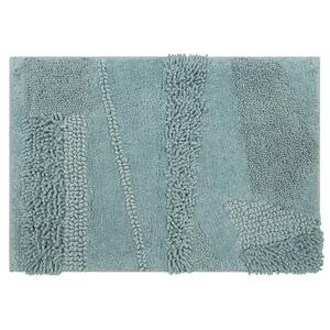 Composition Glacier 27 in. x 45 in. Cotton Bath Mat