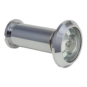 Prime Line Door Viewer 1 2 In X 0 Degree Solid Brass Housing Glass Lens Is U L Listed Satin Nickel Plated Finish U The Home Depot