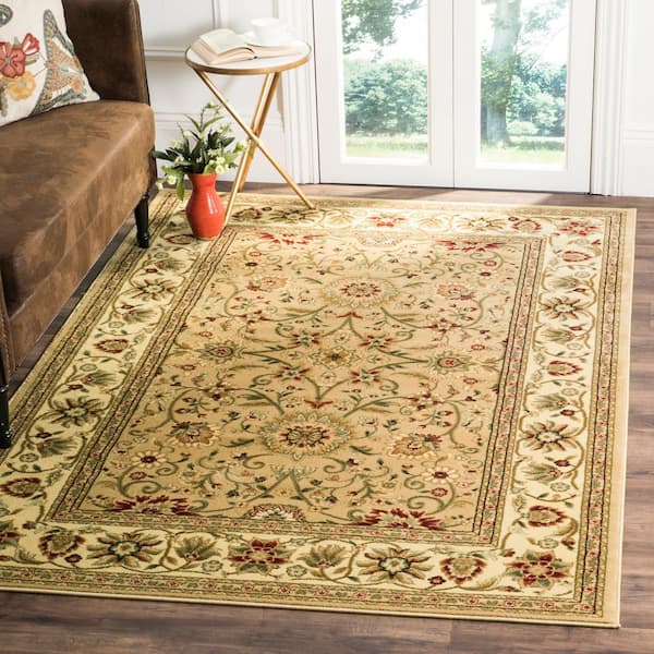 Lyndhurst 6 ft. x 8 ft. Beige/Ivory Persian Area Rug
