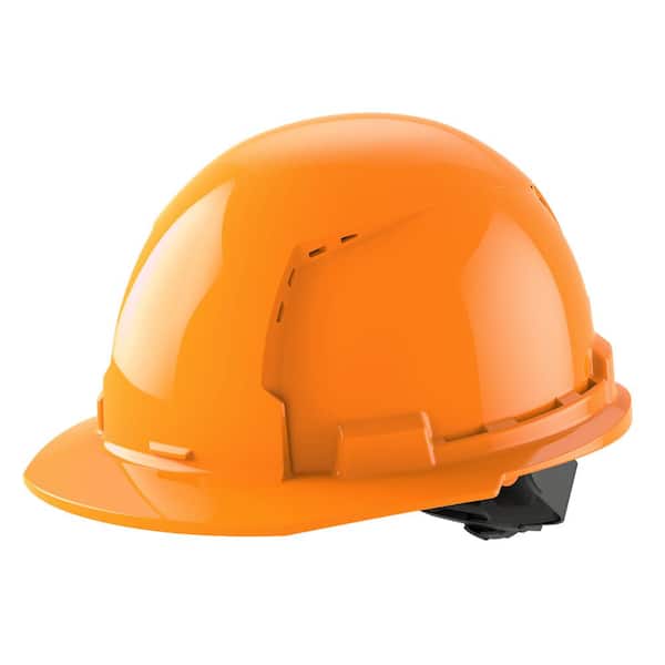 Milwaukee BOLT Orange Type 1 Class C Front Brim Vented Hard Hat with 4 Point Ratcheting Suspension