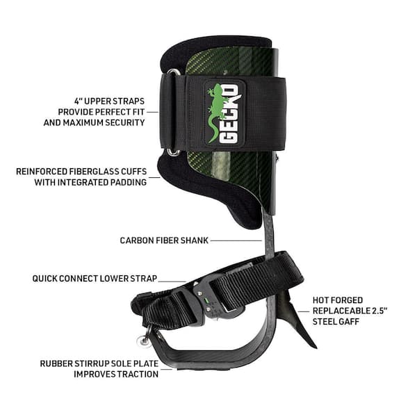 Notch 19.6 in. Carbon Fiber 2.0 Climbers Tree Gaffs 52142T - The
