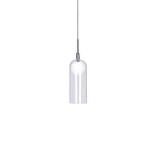 Stylo 4 in. 1 Light 8-Watt Chrome Integrated LED Pendant Light