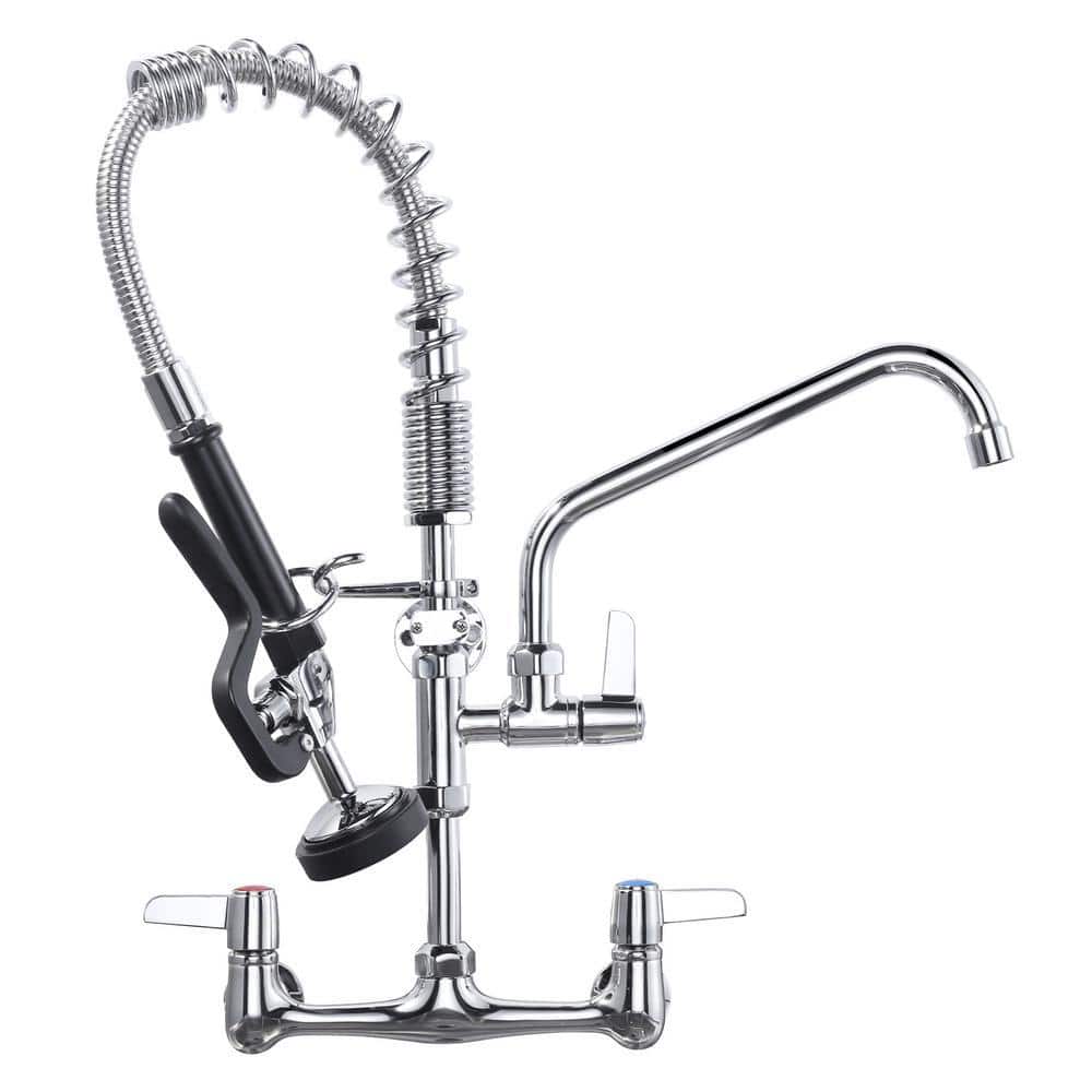 ARCORA Commercial Triple Handle Wall Mount 21. Pull Down Sprayer