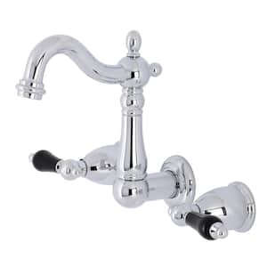 Duchess 2-Handle Wall Mount Bathroom Faucet in Polished Chrome