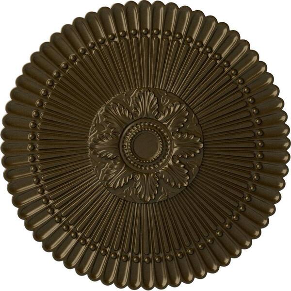 Ekena Millwork 30" x 1-1/4" Nexus Urethane Ceiling Medallion (Fits Canopies up to 2-3/4"), Brass