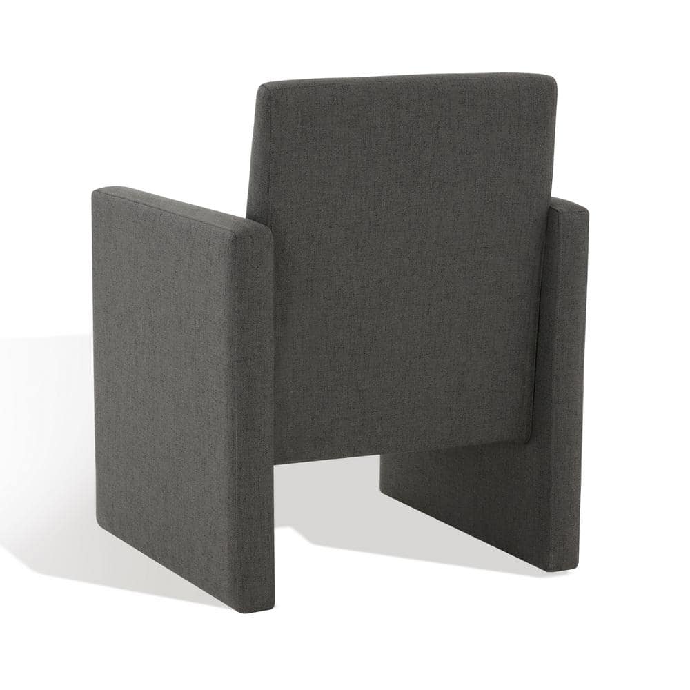 Maisey Charcoal Grey Linen Upholstered Dining Armchair