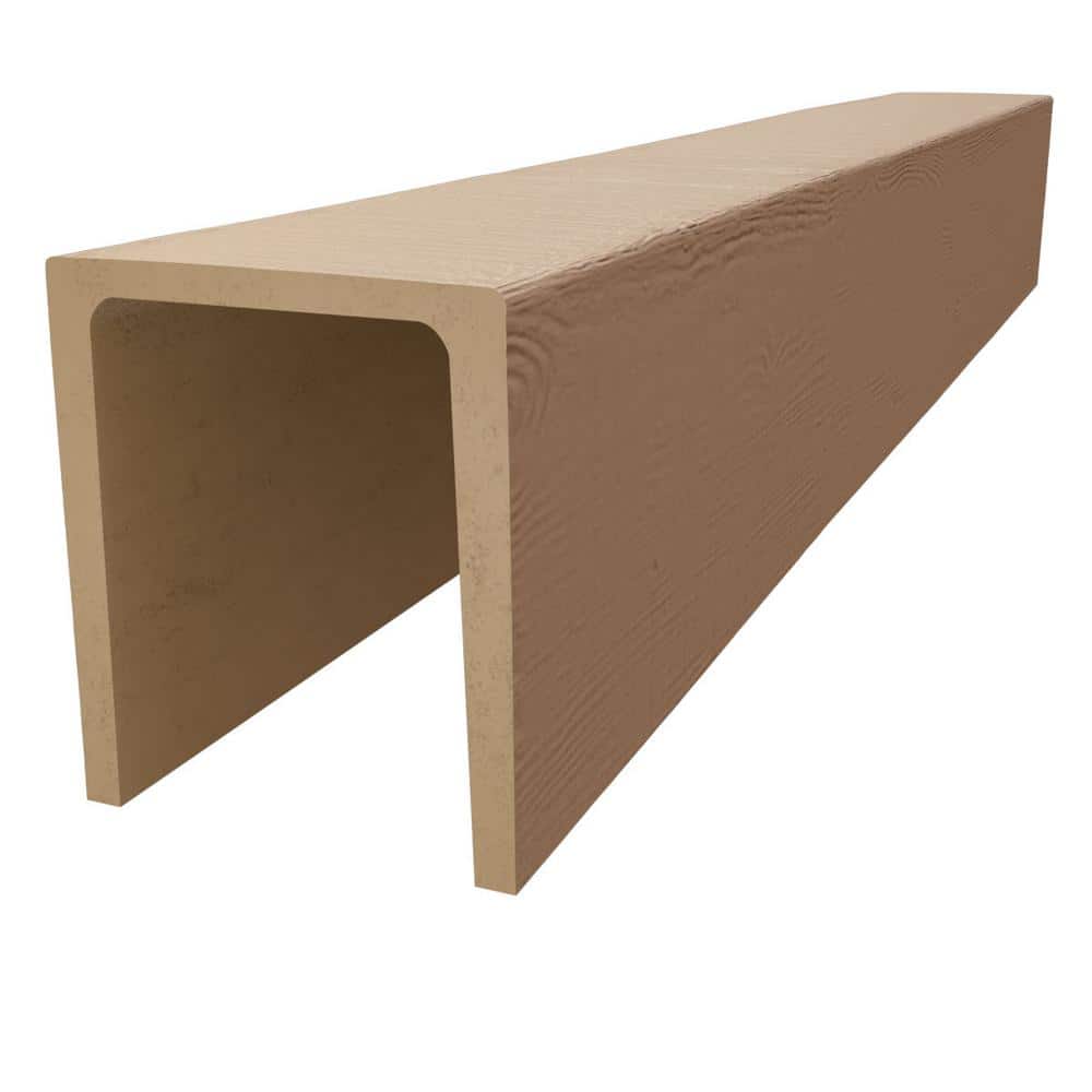 Primed Tan 120" Rustic Faux Wood Ceiling Beam