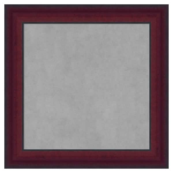 Amanti Art Canterbury Cherry 25 in. x 25 in. Framed Magnetic Board
