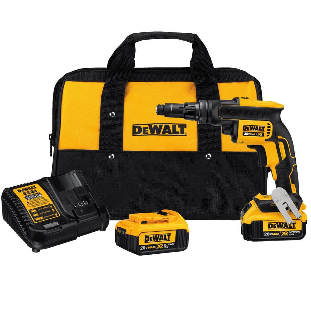 DEWALT 20V MAX XR Cordless Brushless Drywall Screw Gun with Versa