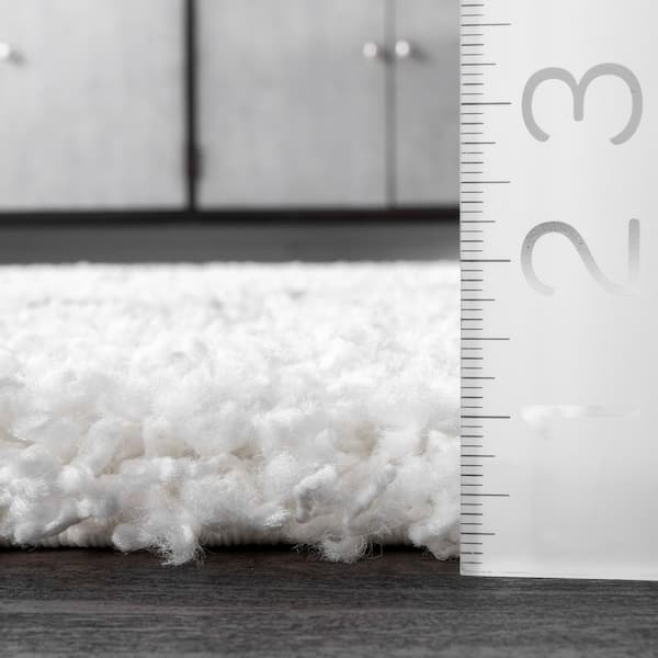 nuLOOM Shanna Easy Shag White 10 ft. x 14 ft. Area Rug OZEZ04A