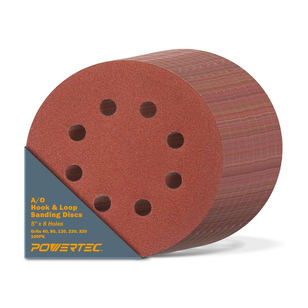 125mm Sanding Discs Sandpaper 5" KLINGSPOR 8 Hole Pads /// 40-80 GRIT /// 