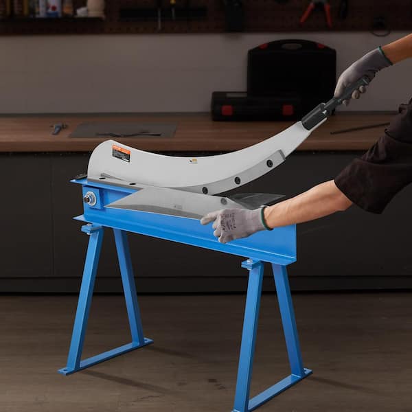 32 in. Manual Hand Plate Shear for Metal Sheet Processing Benchtop Veneer Cutter with Q235 Material for Crafts Steel