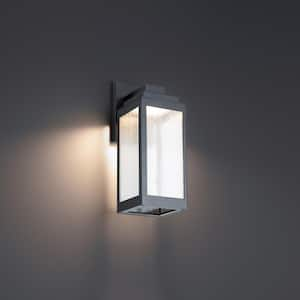 Amherst 14 in. Hardwired LED Outdoor Wall Light 3000K in Black