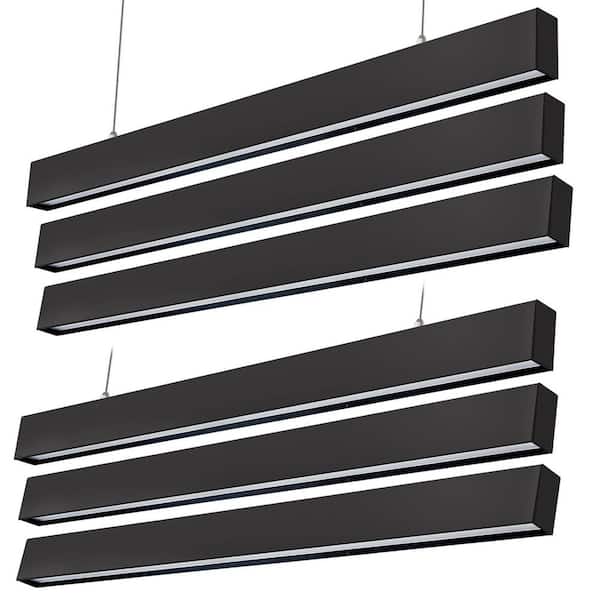 Energy Efficient 4 ft. LED Garage Light-50W 6000 Lumens, 0-10V Dimming, Linkable, 3000K/4000K/5000K, 6-Pack