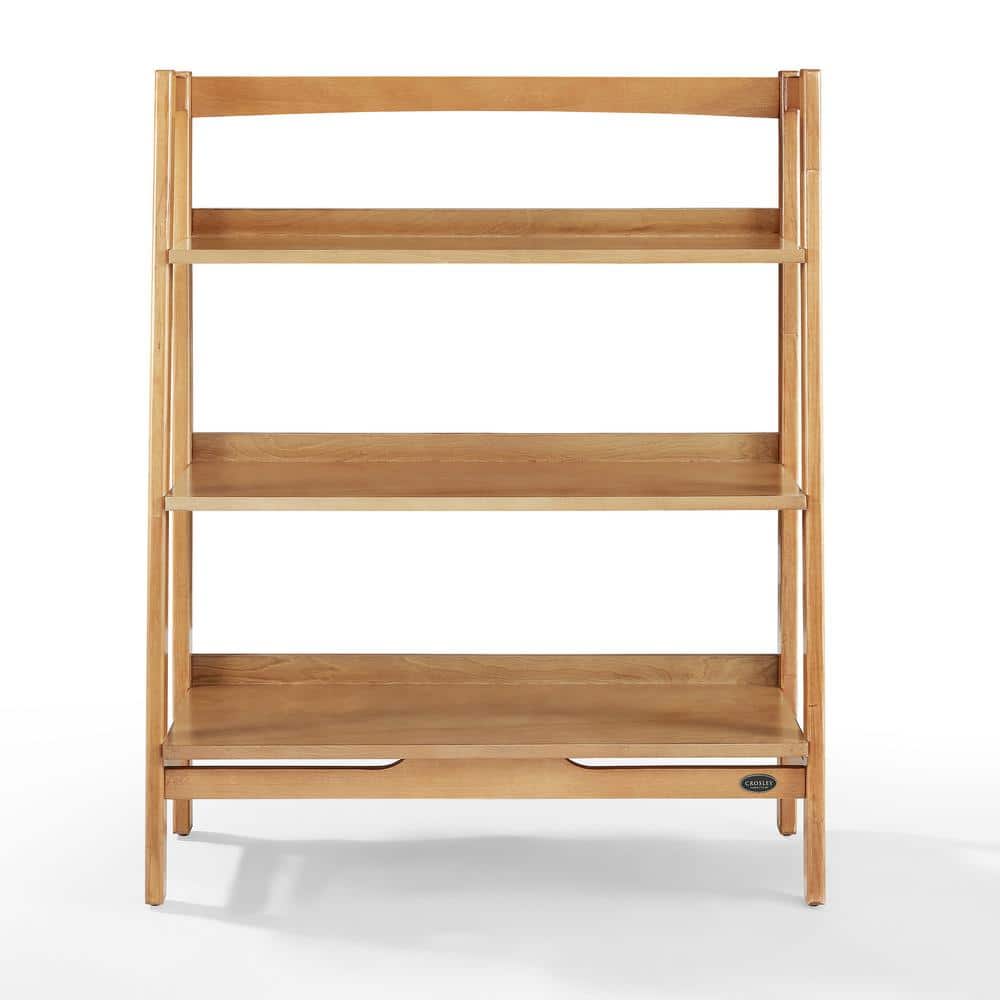 Landon Light Brown Wood Ladder Bookcase