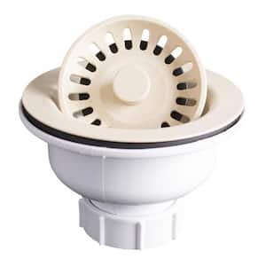 White Kitchen Sink Strainer Waste Plug McAlpine MAC50 