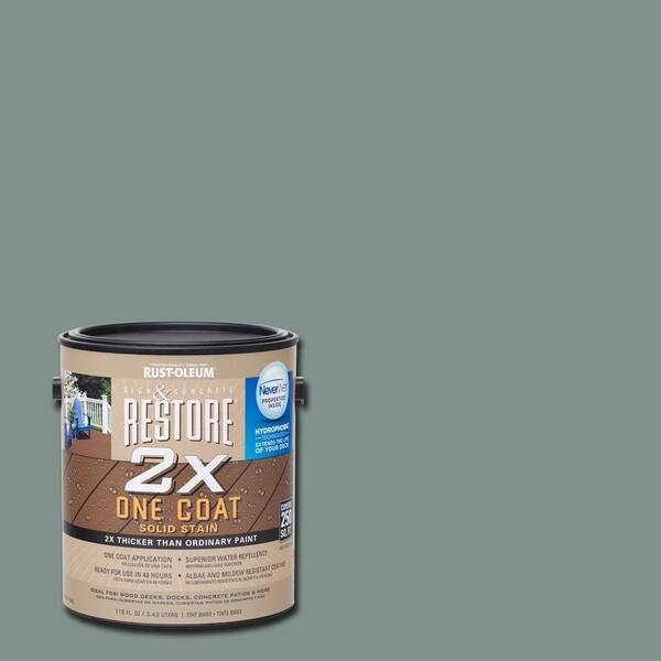 Rust-Oleum Restore 1 gal. 2X Fern Solid Deck Stain with NeverWet