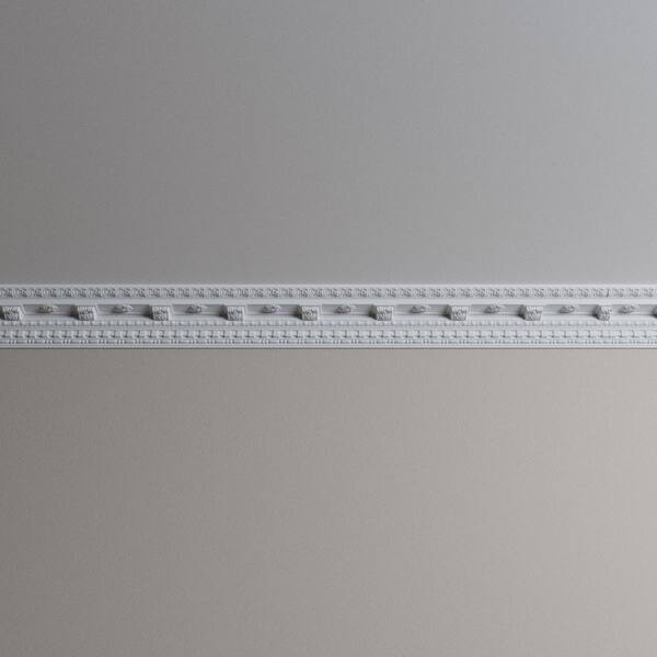 Ekena Millwork Elijah 3.375 in. D x 4.5 in. W x 96 in. L Polyurethane Crown Moulding