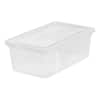 IRIS 6-Qt. Storage Box in Clear 200400 - The Home Depot