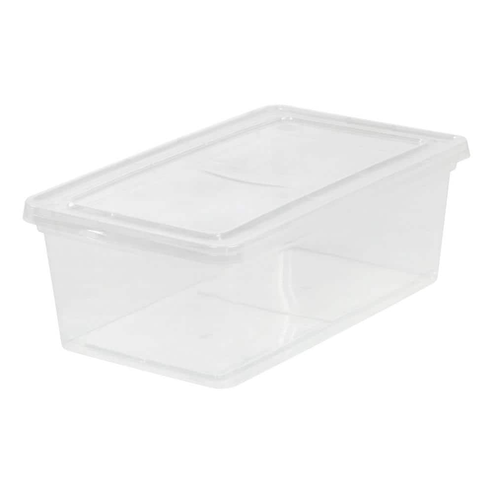 16  Clear Plastic Hinged Bead Storage Boxes ..... 1 1/4" X 1 1/4" X 1/2" 