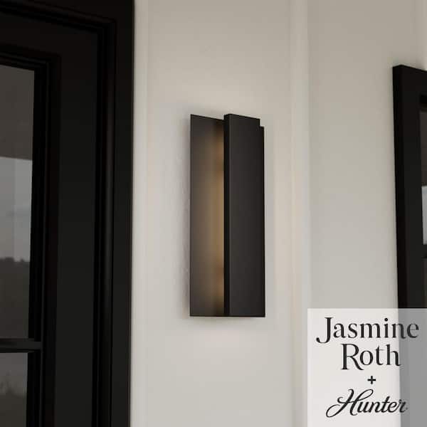 Hunter Hunter Canoga 1 Light Matte Black Integrated LED Rectangle