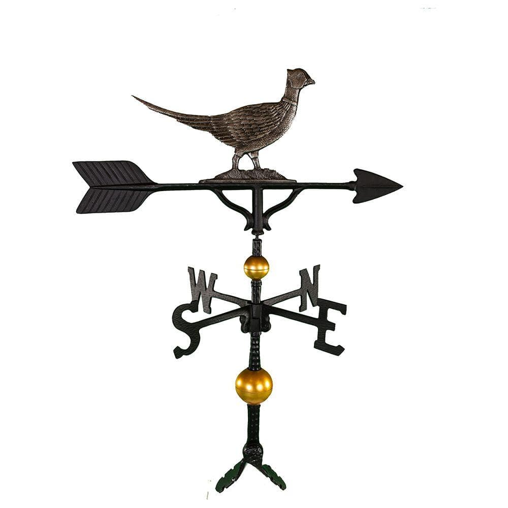32" Swedish Iron Deluxe Pheasant Roof Mount Weathervane