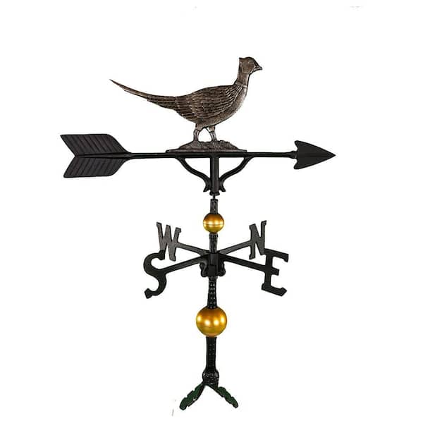 Montague Metal Products 32 in. Deluxe Swedish Iron Pheasant Weathervane