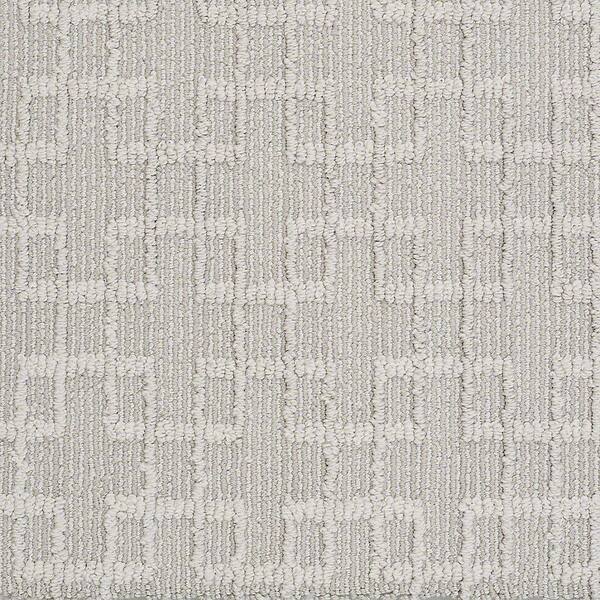 Platinum Plus Carpet Sample - Quilted Dreams- In Color Parchment 8 in. x 8 in.