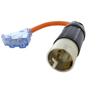 1.5 ft. 50 Amp CS6365/SS2-50P Locking Plug to 3 NEMA 6-15/20 Tri-Outlets