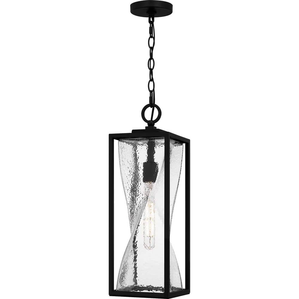 【公式】アクセサリーの激安通販 21.75 Zarah Quoizel in. Pendant Outdoor Black Matte 1-Light ライト・ランタン