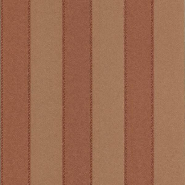 Brewster Rhodes Brown Stripe Texture Wallpaper