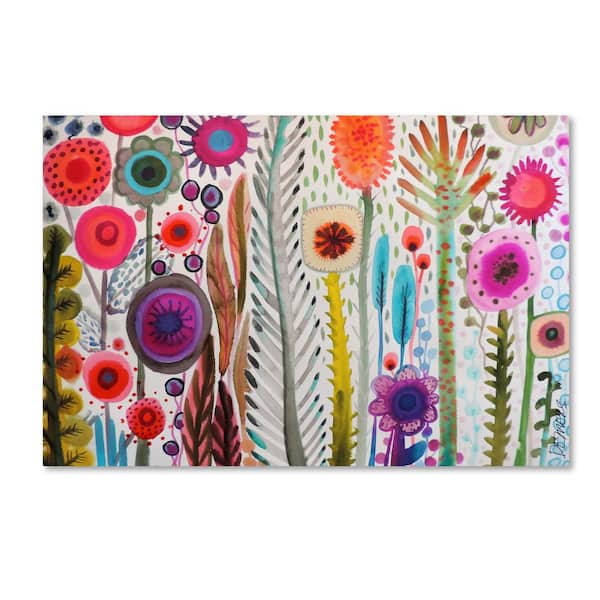 Trademark Fine Art 22 in. x 32 in. "Printemps" by Sylvie Demers Printed Canvas Wall Art