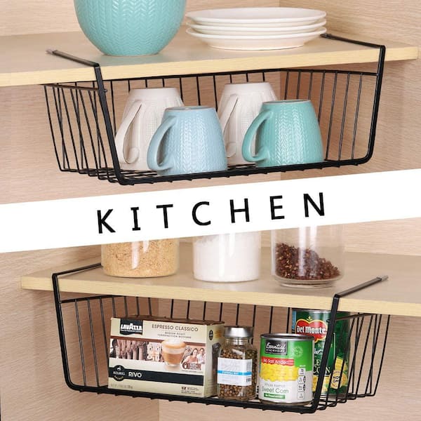 Kitchen Storage Basket  Under Cabinet Shelf Storage Basket