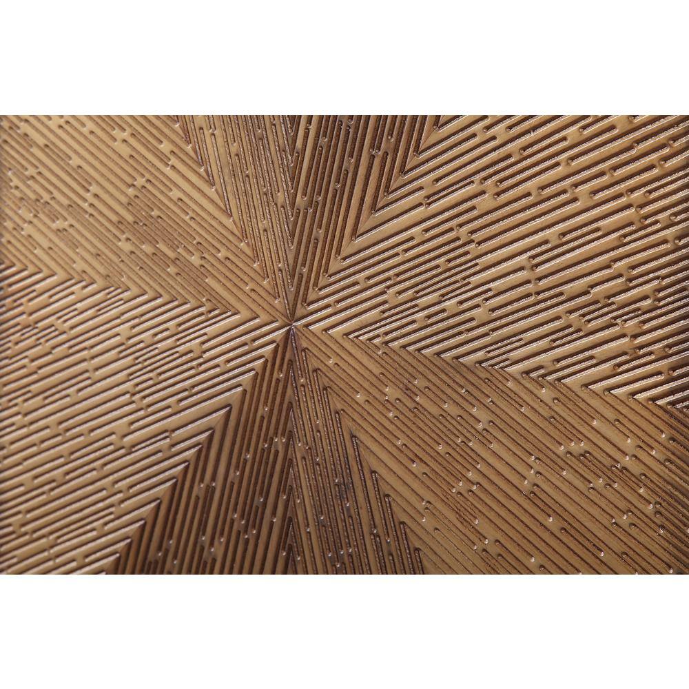Labardi 36" Brown and Antique Gold Accent Cabinet