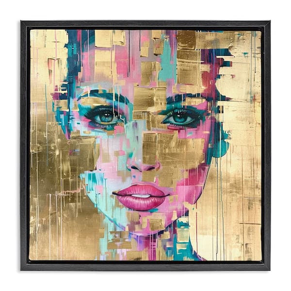 Stupell Industries Bold Hued Radiance by Svetlana Aleynikova Black Floater Frame People Graphic Art Print 18 in. x 18 in.