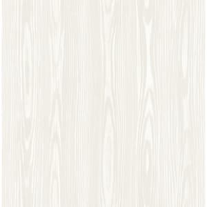 Illusion Beige Faux Wood Paper Strippable Roll Wallpaper (Covers 56.4 sq. ft.)