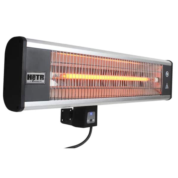 Ventamatic HeTR 1500-Watt Wall Mounted Radiant Electric Patio Heater with Remote Control