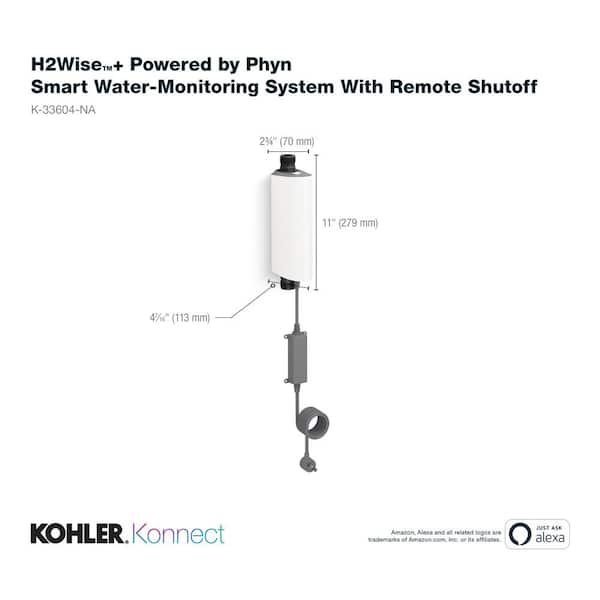 KOHLER H2Wise + Smart Home Water Monitor and Automatic Shutoff Valve