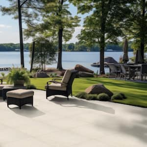 Livingstyle Pearl 24 in. x 24 in. Matte Porcelain Paver Floor and Wall Tile (2 Pieces/8 sq. ft./Case)