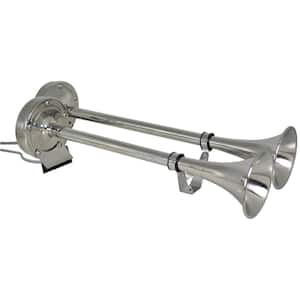 Dual Trumpet Electric Horn Stainless Steel