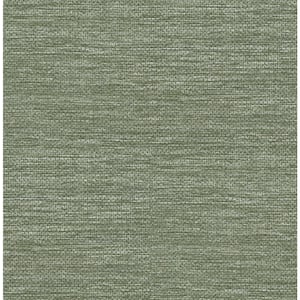 Malin Moss Faux Grasscloth Paper Textured Non-Pasted Wallpaper Roll