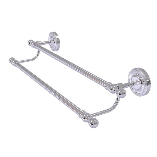 Polished Chrome Allied Brass PR-72/24-PC Prestige Regal Collection 24 Inch Double Towel Bar 