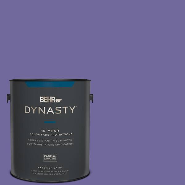 1 gal. #630B-7 Pandora Satin Enamel Exterior Stain-Blocking Paint & Primer