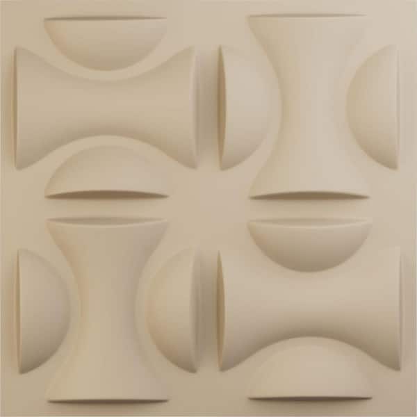19 5/8 in. x 19 5/8 in. York EnduraWall Decorative 3D Wall Panel, Smokey Beige (Covers 2.67 Sq. Ft.)
